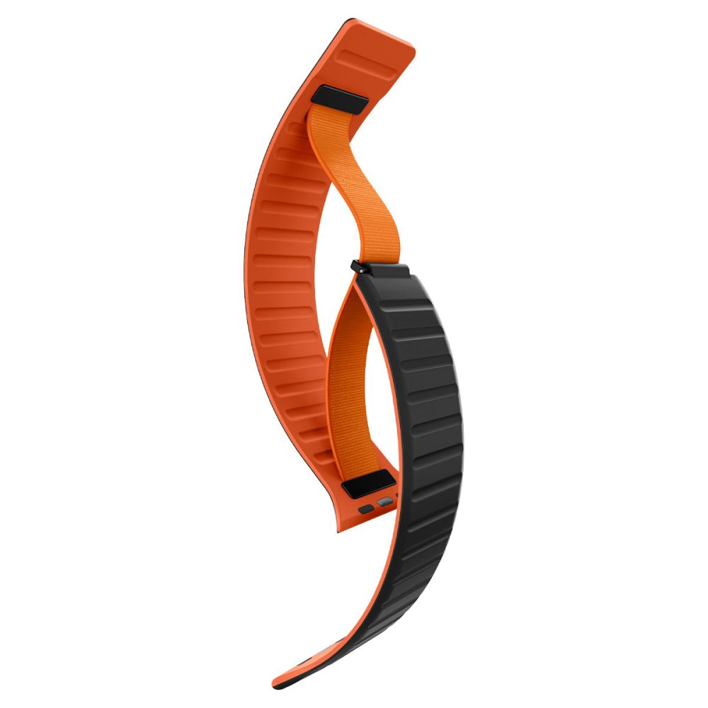 Spigen Athlex Air M rem for Apple Watch 49mm / 46mm / 45mm / 44mm-serien, svart oransje AMP11534