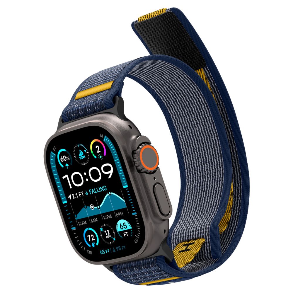 Spigen Athlex Air reim for Apple Watch 49mm / 46mm / 45mm / 44mm Series, Marineblå AMP09036