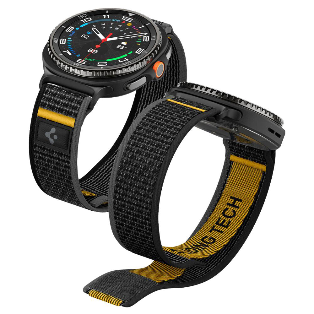 Spigen Athlex Air reim for Samsung Galaxy Watch8 / Watch8 Classic Series, Svart AMP10111