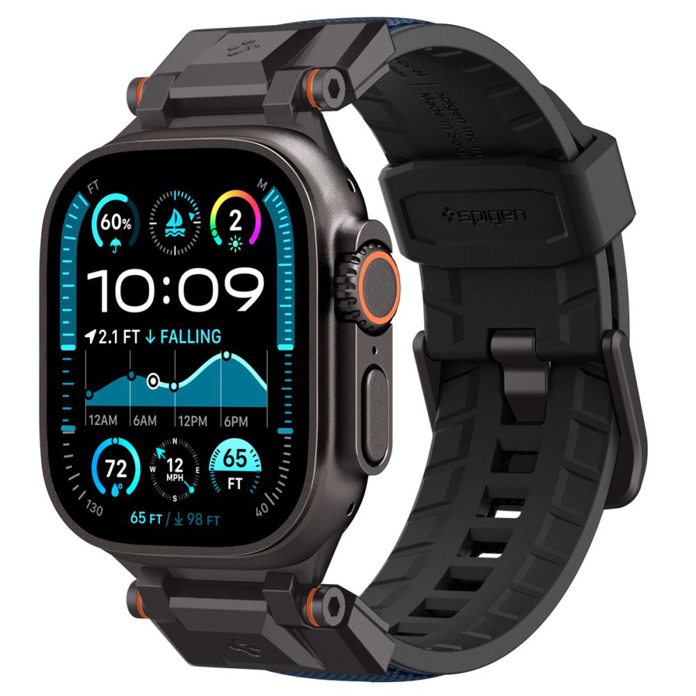 Spigen DuraPro Armor reim for Apple Watch 49mm / 46mm / 45mm / 44mm / 42mm Series, Marineblå AMP09103