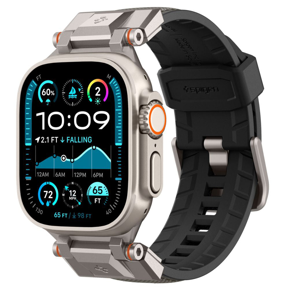 Spigen DuraPro Armor reim for Apple Watch 49mm / 46mm / 45mm / 44mm / 42mm Series, Grå AMP09104