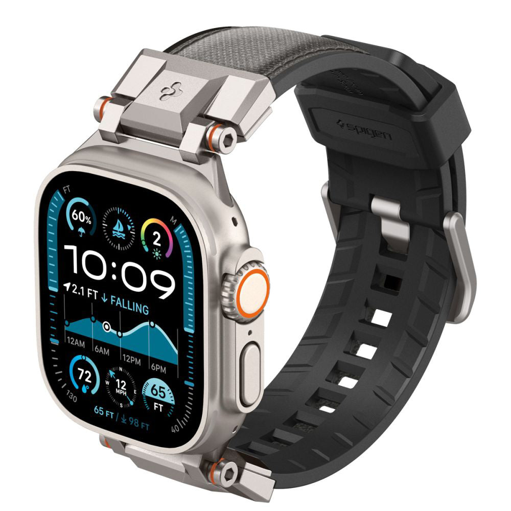 Spigen DuraPro Armor reim for Apple Watch 49mm / 46mm / 45mm / 44mm / 42mm Series, Grå AMP09104
