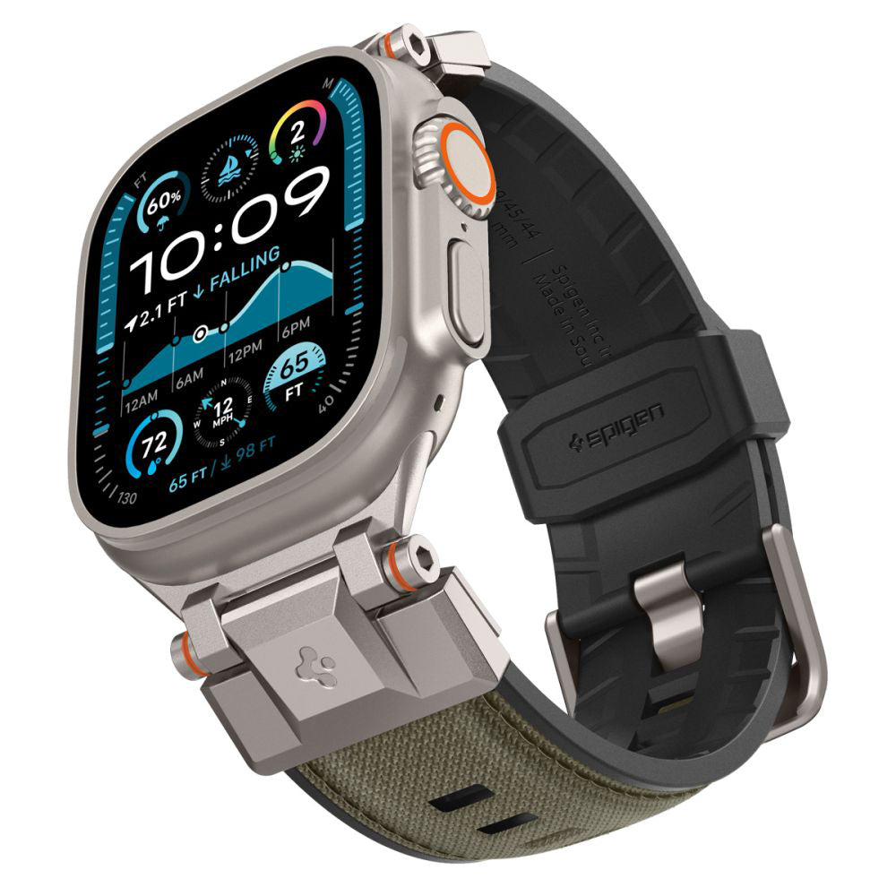 Spigen DuraPro Armor reim for Apple Watch 49mm / 46mm / 45mm / 44mm / 42mm Series, Grønn AMP09102