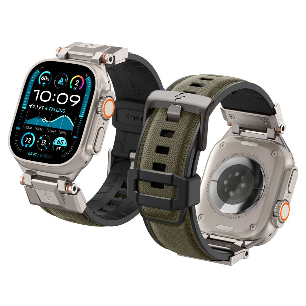 Spigen DuraPro Armor reim for Apple Watch 49mm / 46mm / 45mm / 44mm / 42mm Series, Grønn AMP09102