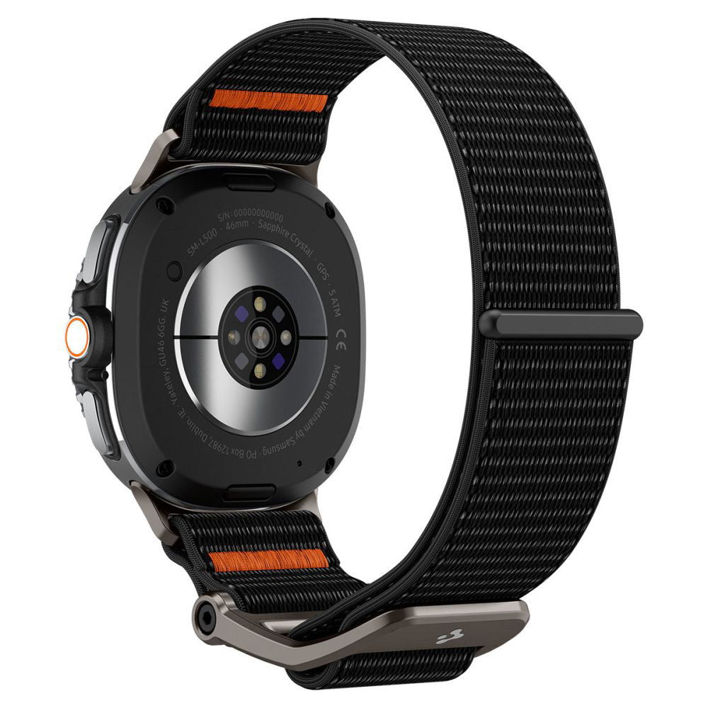 Spigen DuraPro Flex reim for Samsung Galaxy Watch8 / Watch8 Classic Series, Svart AMP10116
