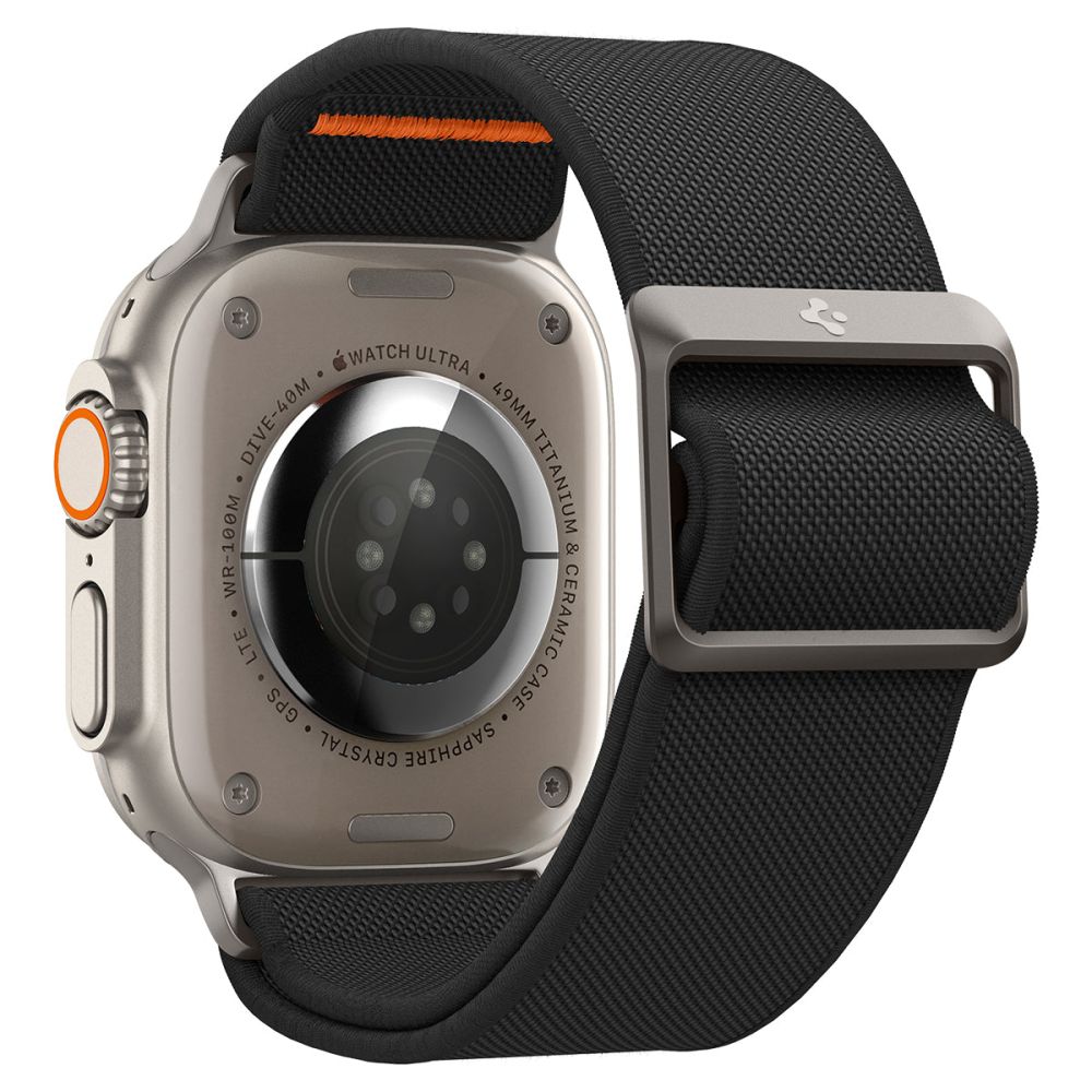 Spigen Fit Lite Ultra reim for Apple Watch 49mm / 46mm / 45mm / 44mm / 42mm Series, Svart AMP05983