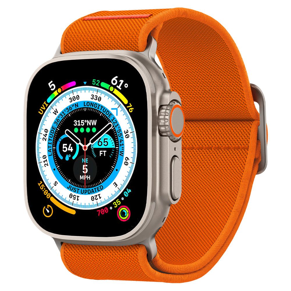 Spigen Fit Lite Ultra reim for Apple Watch 49mm / 46mm / 45mm / 44mm / 42mm Series, Oransje AMP05986