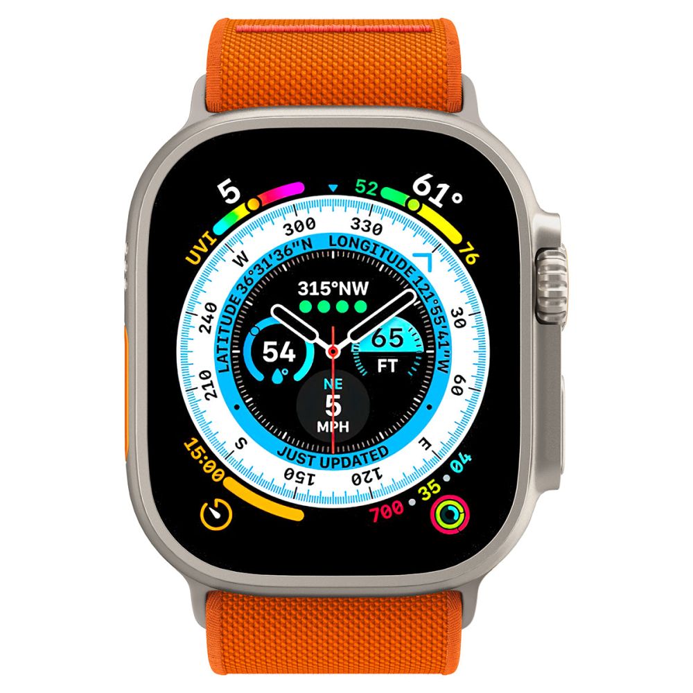 Spigen Fit Lite Ultra reim for Apple Watch 49mm / 46mm / 45mm / 44mm / 42mm Series, Oransje AMP05986
