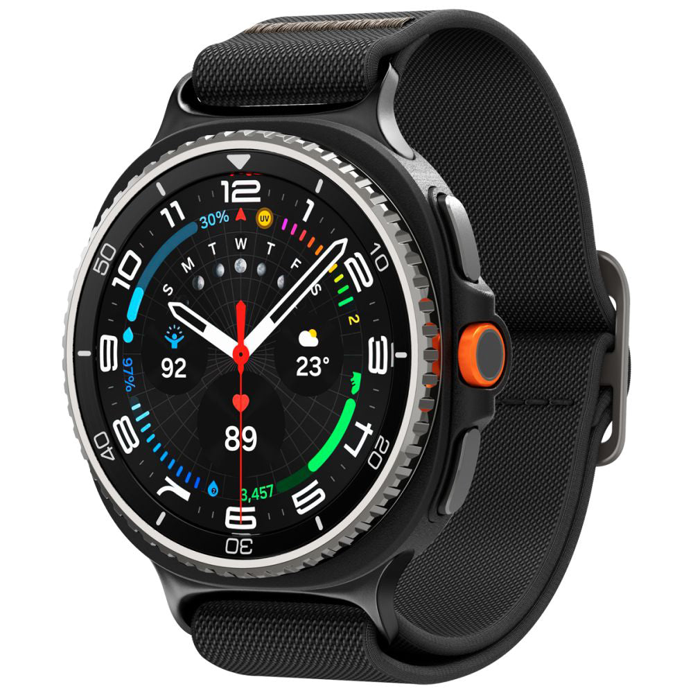 Spigen Lite Fit reim for Samsung Galaxy Watch8 / Watch8 Classic Series, Svart AMP10117