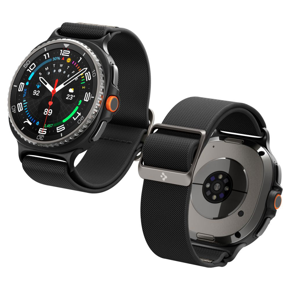 Spigen Lite Fit reim for Samsung Galaxy Watch8 / Watch8 Classic Series, Svart AMP10117