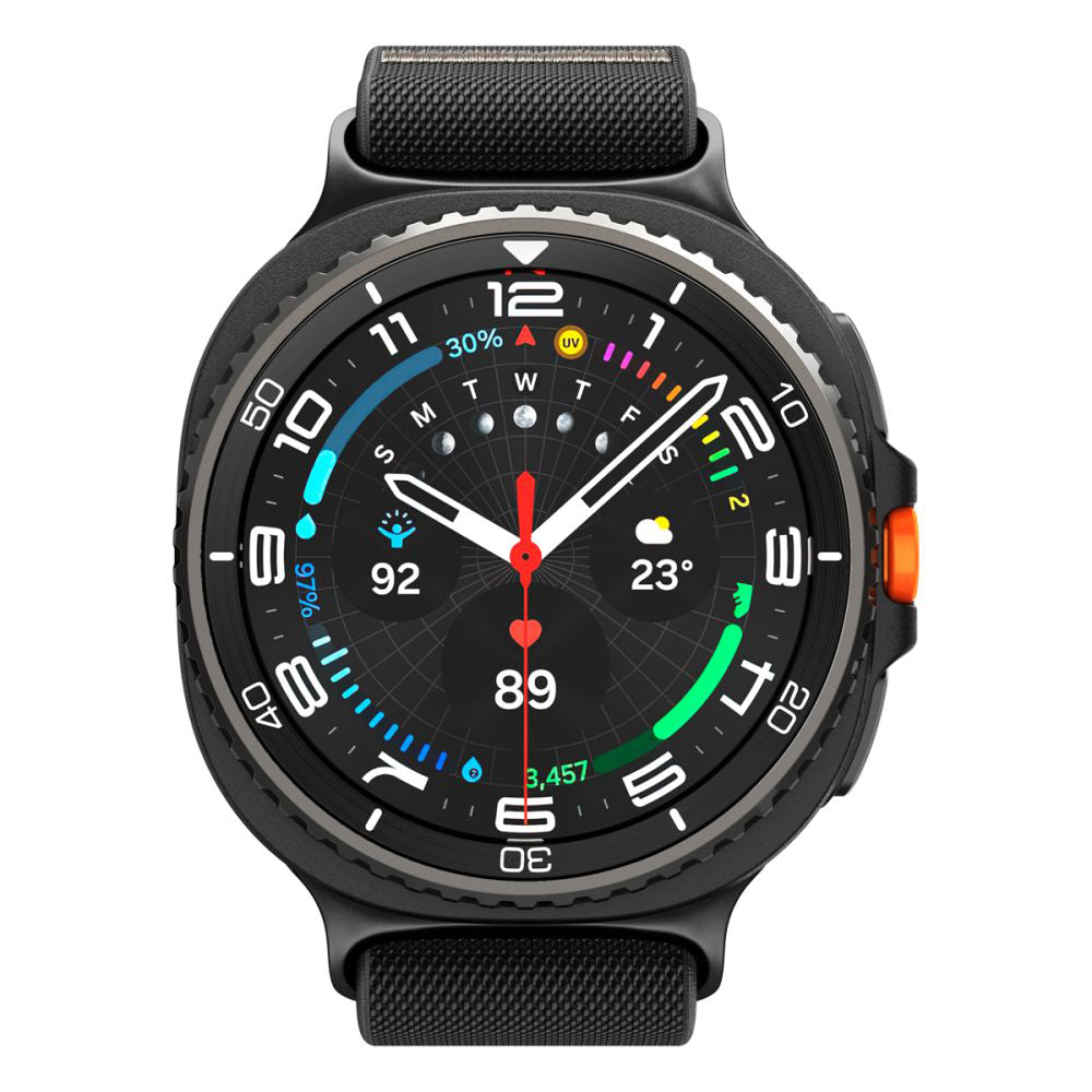 Spigen Lite Fit reim for Samsung Galaxy Watch8 / Watch8 Classic Series, Svart AMP10117