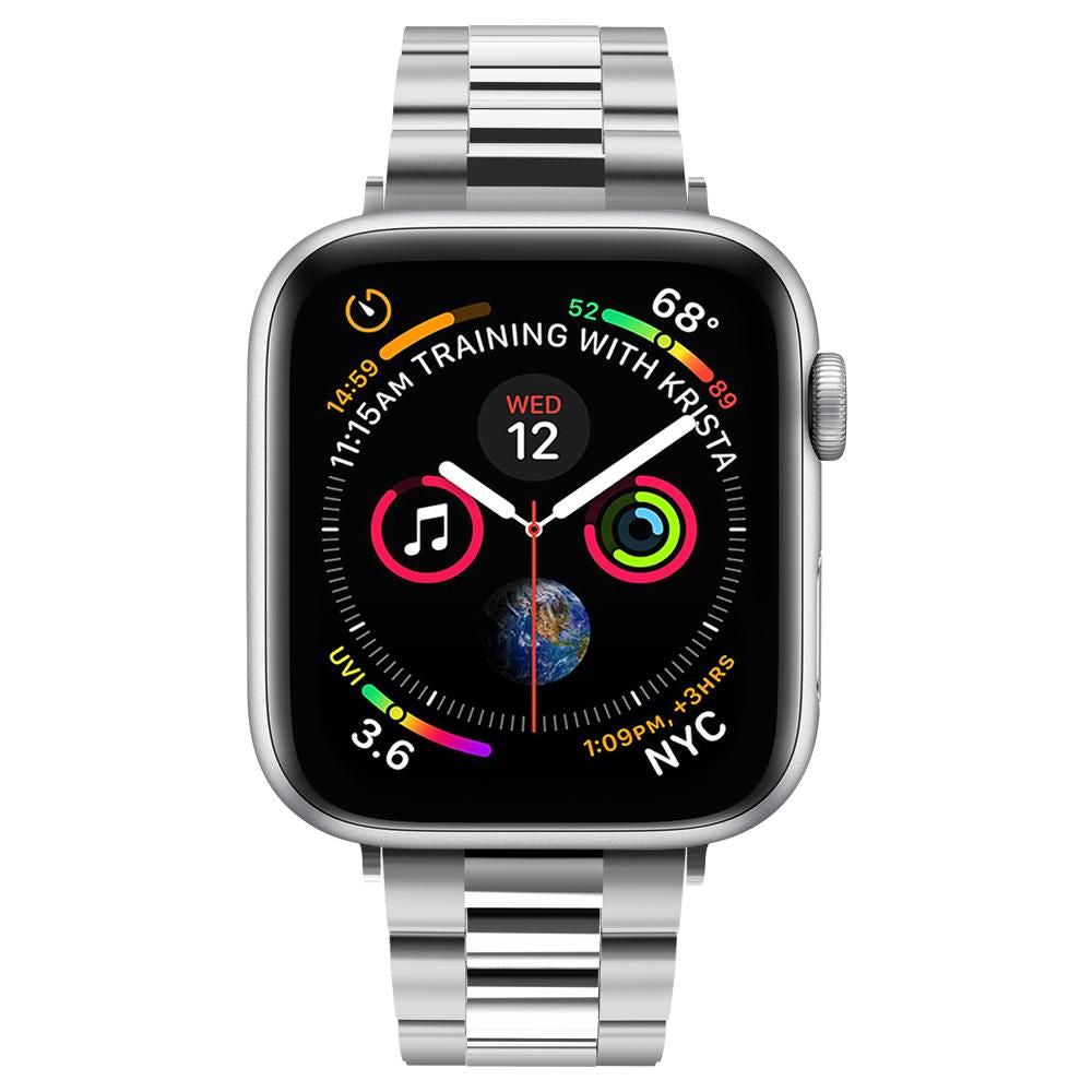 Spigen Modern Fit reim for Apple Watch 42mm / 41mm / 40mm / 38mm Series, Sølv 061MP25943