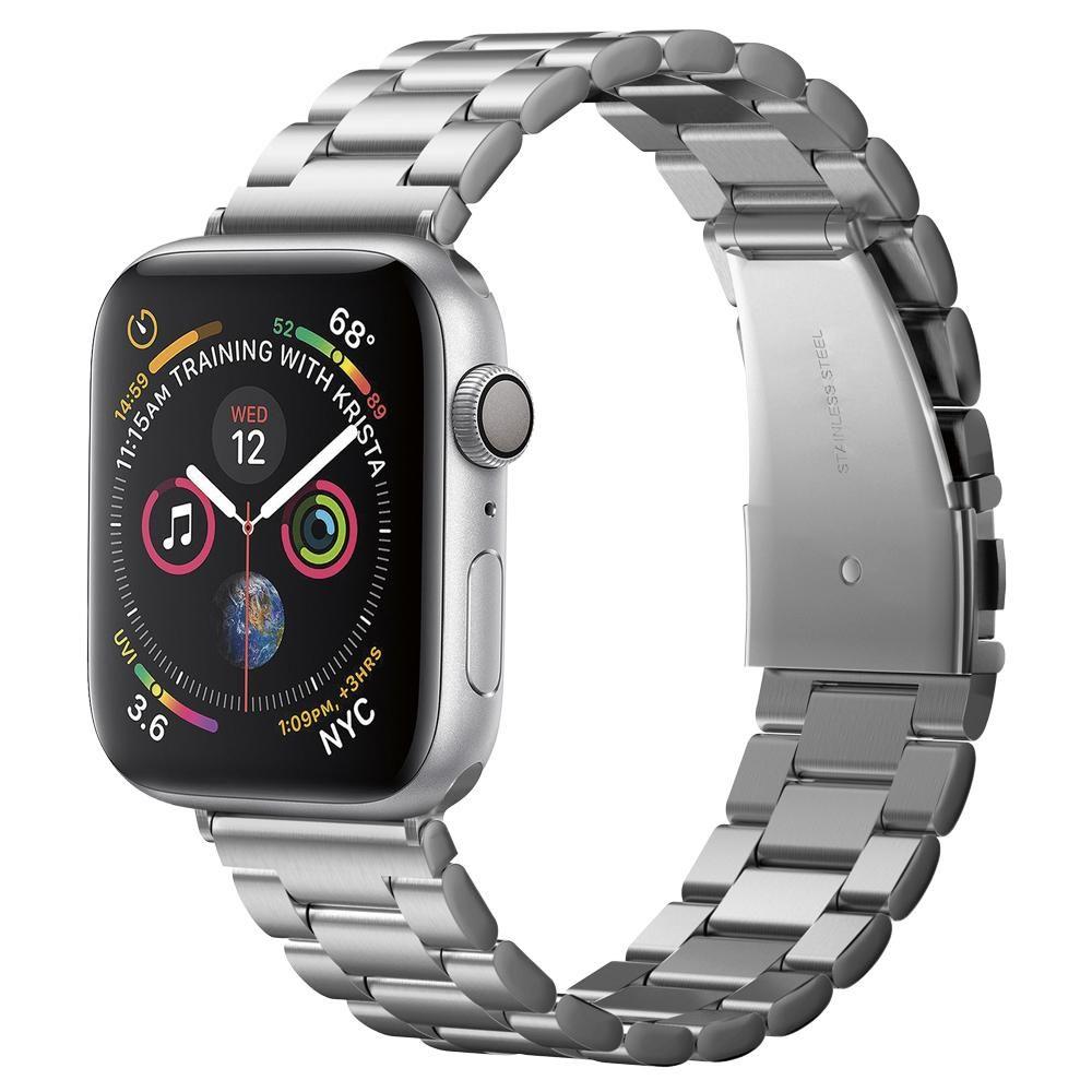 Spigen Modern Fit reim for Apple Watch 49mm / 46mm / 45mm / 44mm / 42mm Series, Sølv 062MP25404