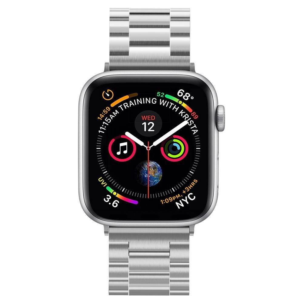 Spigen Modern Fit reim for Apple Watch 49mm / 46mm / 45mm / 44mm / 42mm Series, Sølv 062MP25404