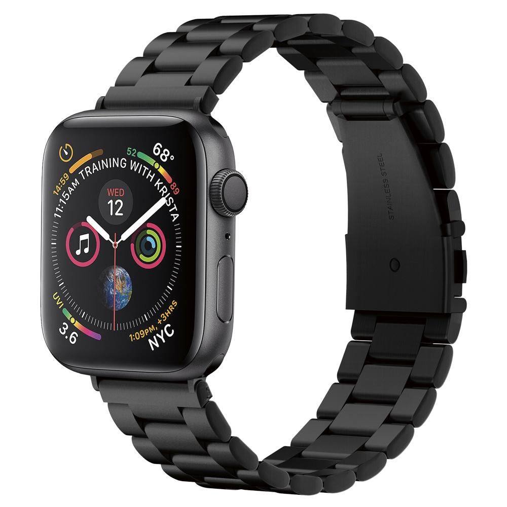 Spigen Modern Fit reim for Apple Watch 49mm / 46mm / 45mm / 44mm / 42mm Series, Svart 062MP25403
