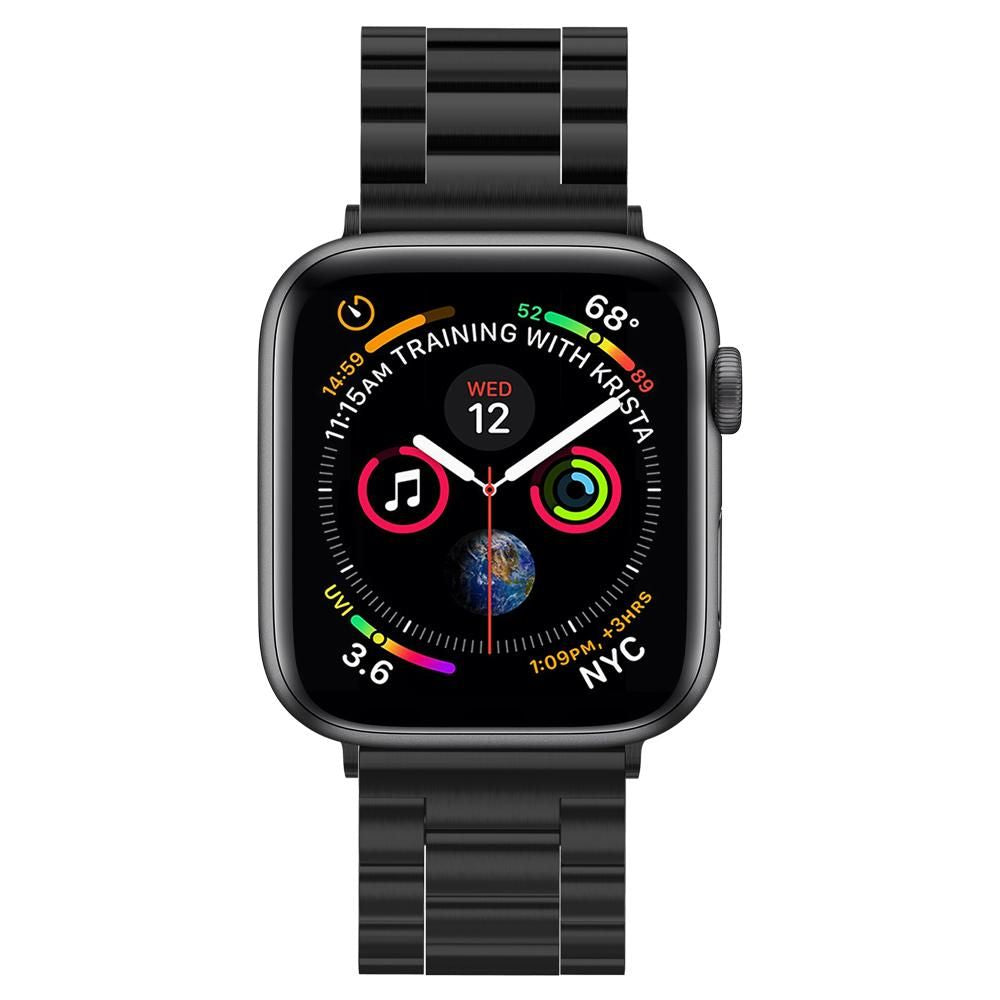 Spigen Modern Fit reim for Apple Watch 49mm / 46mm / 45mm / 44mm / 42mm Series, Svart 062MP25403
