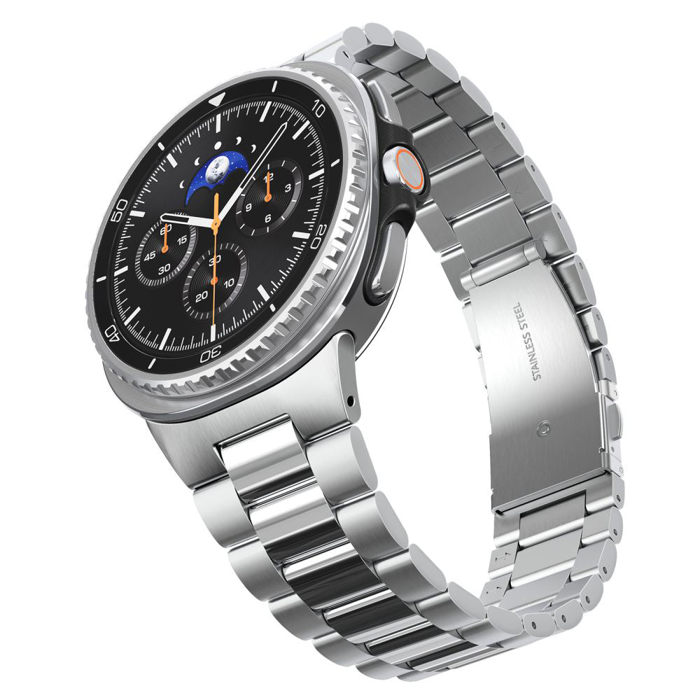 Spigen Modern Fit reim til Samsung Galaxy Watch8 / Watch8 Classic Series, Sølv AMP10120