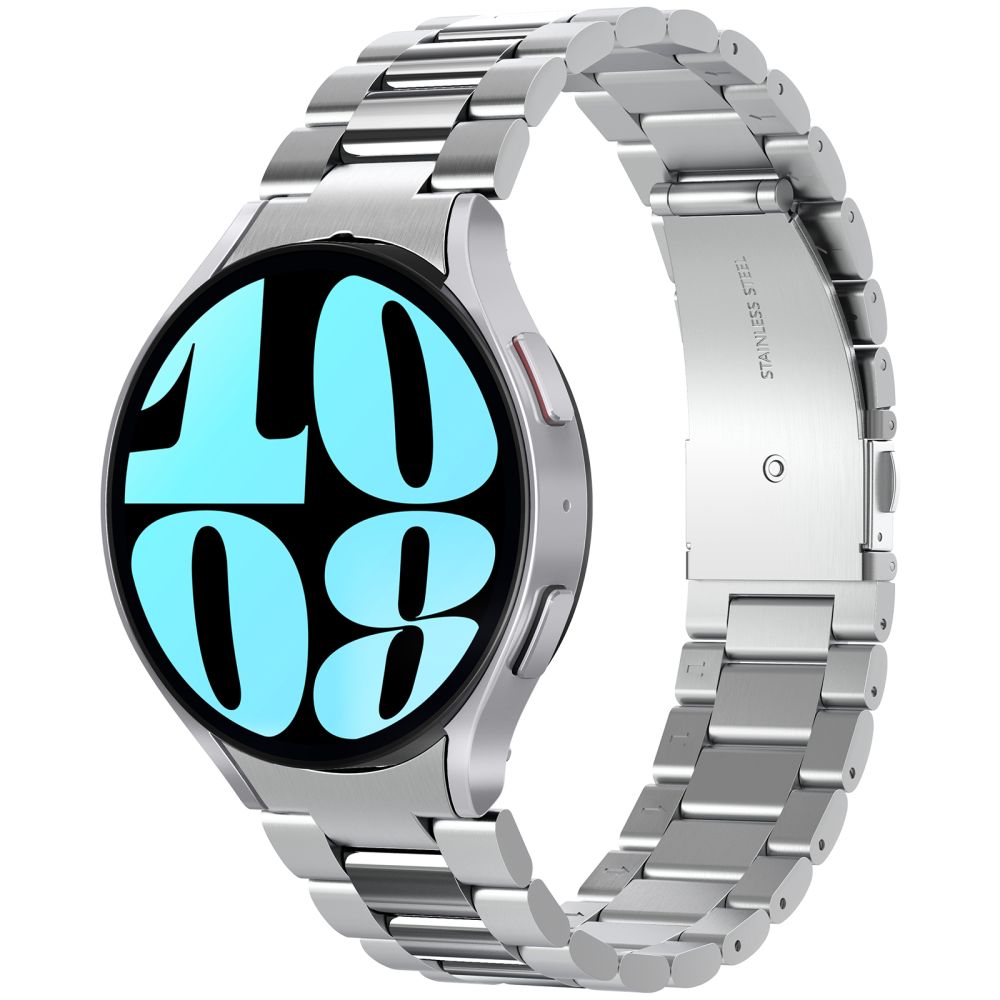 Spigen Modern Fit rem for Samsung Galaxy Watch6 44mm, Sølv AMP06498
