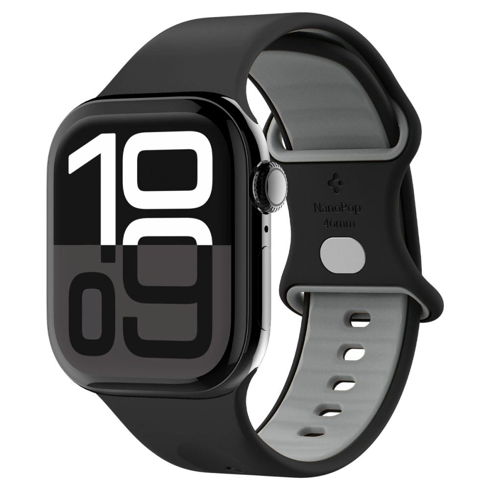 Spigen Nano Pop reim for Apple Watch 49mm / 46mm / 45mm / 44mm / 42mm Series, Svart AMP09321