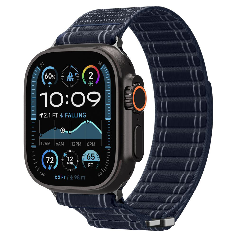 Spigen WBF0 rem for Apple Watch 49mm / 46mm / 45mm / 44mm-serien, Marineblå AMP10143
