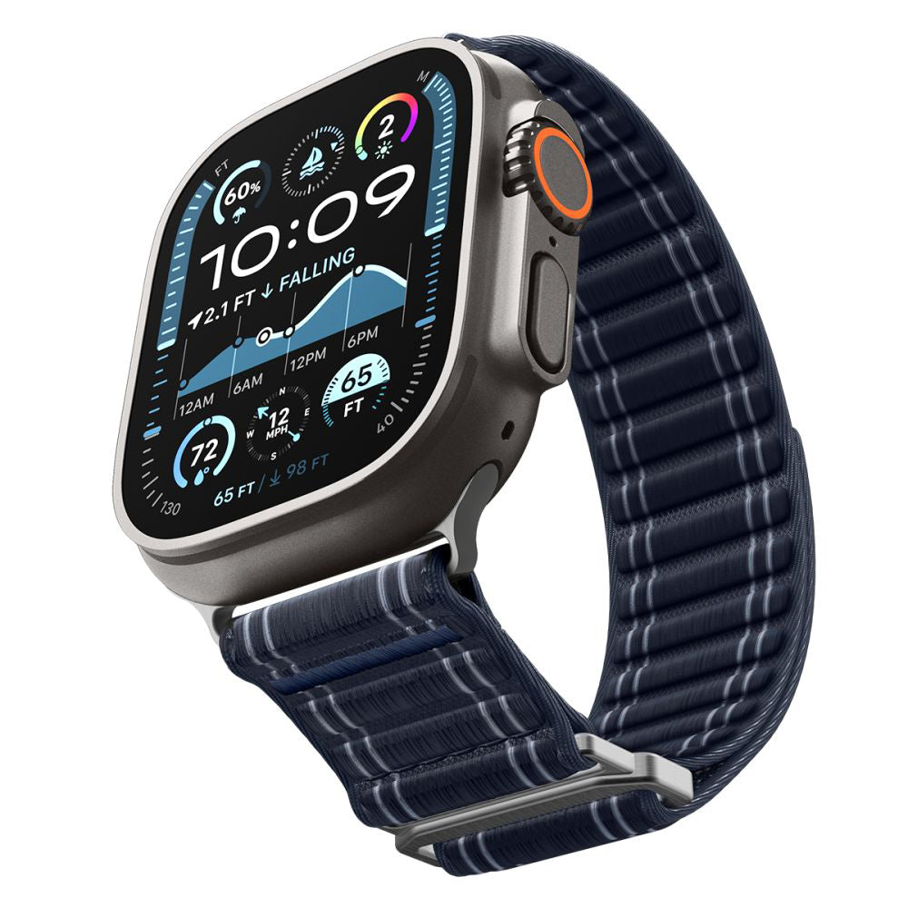 Spigen WBF0 rem for Apple Watch 49mm / 46mm / 45mm / 44mm-serien, Marineblå AMP10143