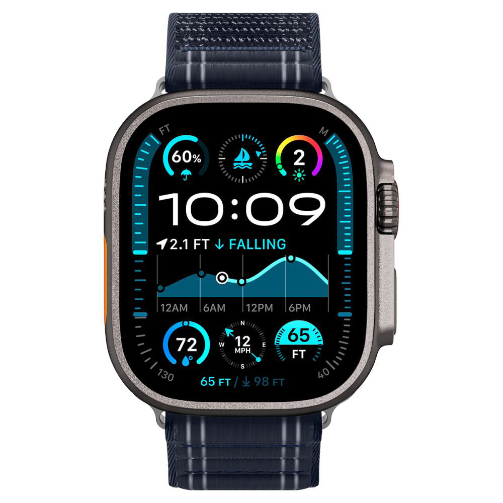 Spigen WBF0 rem for Apple Watch 49mm / 46mm / 45mm / 44mm-serien, Marineblå AMP10143