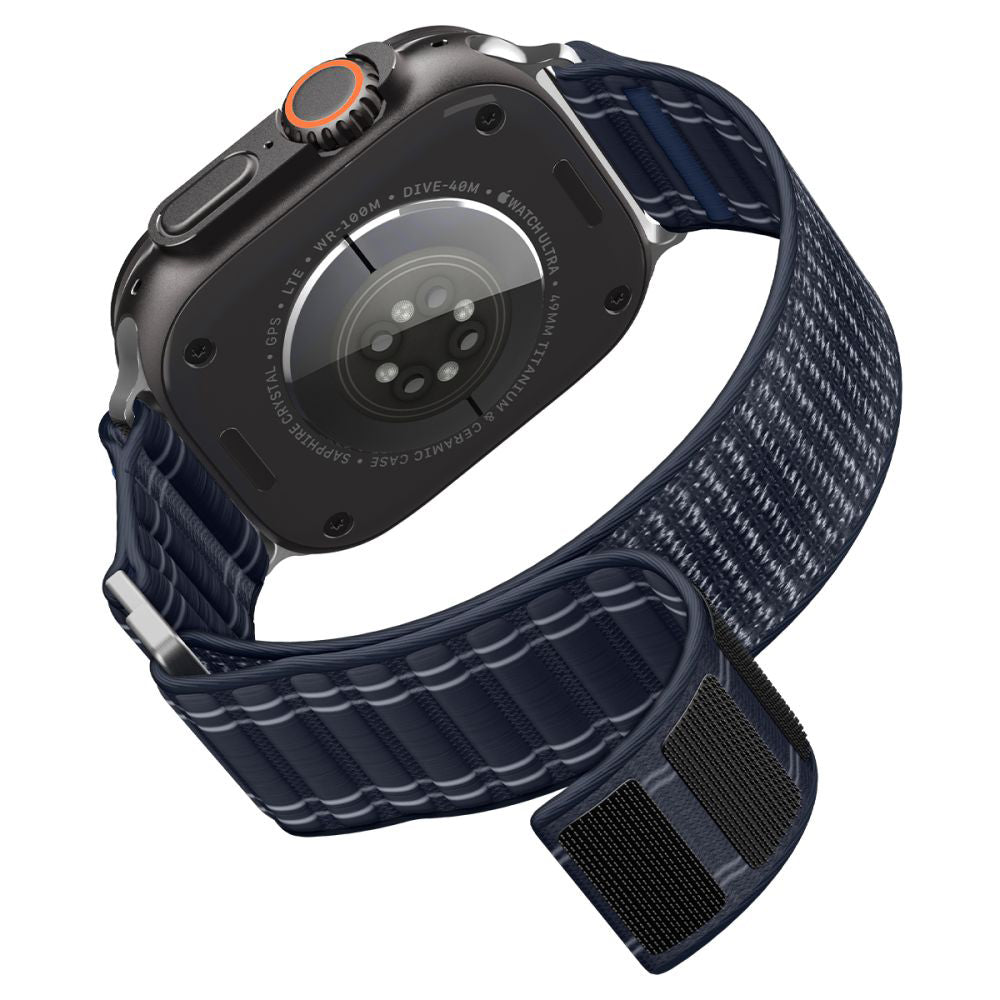 Spigen WBF0 rem for Apple Watch 49mm / 46mm / 45mm / 44mm-serien, Marineblå AMP10143