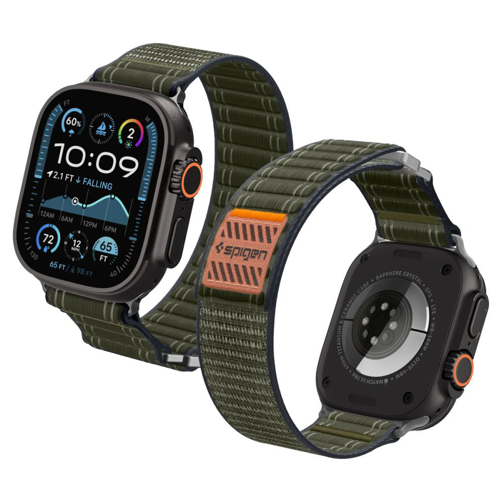 Spigen WBF0 reim for Apple Watch 49mm / 46mm / 45mm / 44mm Series, Grønn AMP10142