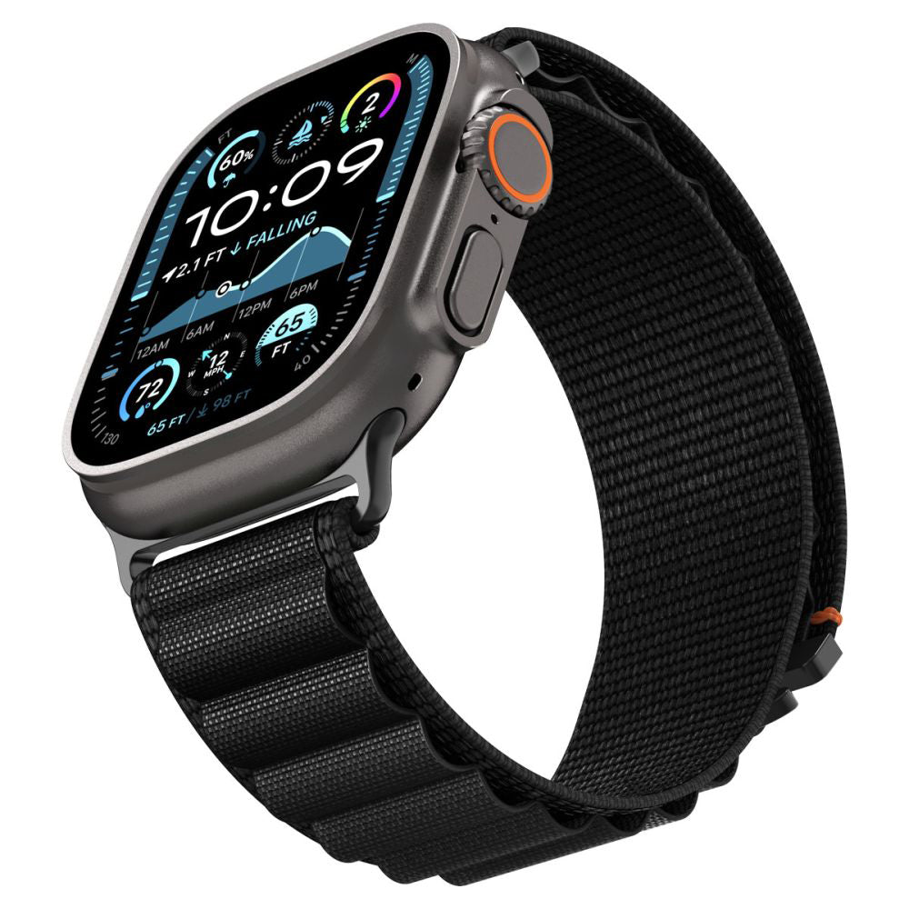 Spigen WBF1 reim for Apple Watch 49mm / 46mm / 45mm / 44mm Series, Svart AMP10144