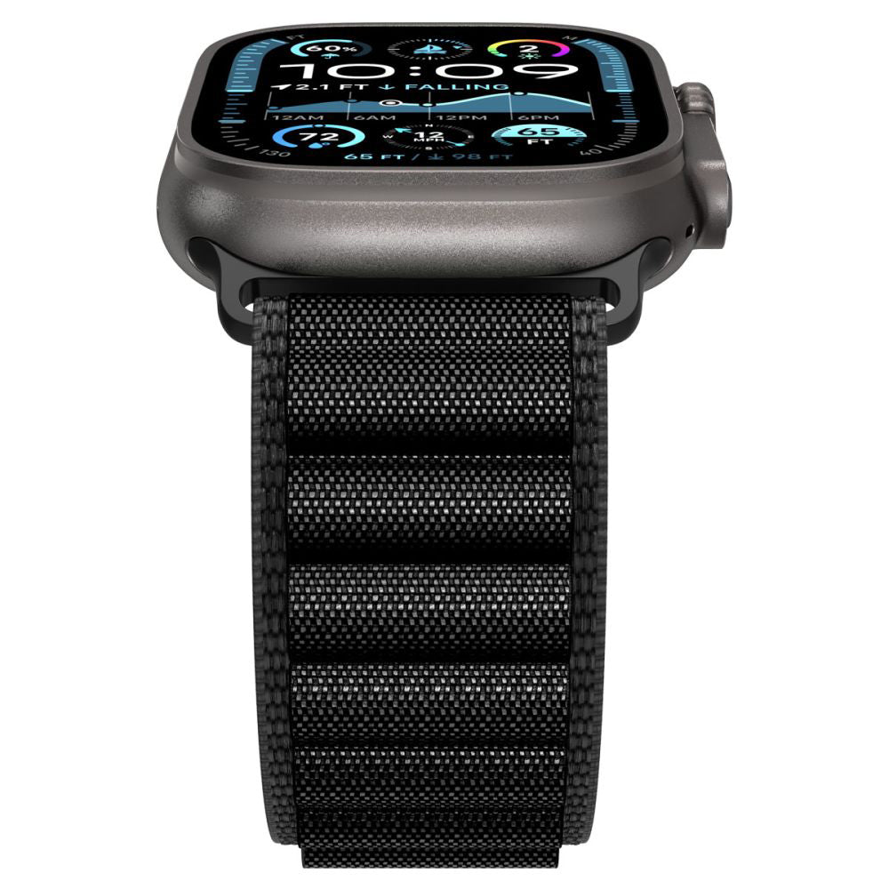 Spigen WBF1 reim for Apple Watch 49mm / 46mm / 45mm / 44mm Series, Svart AMP10144