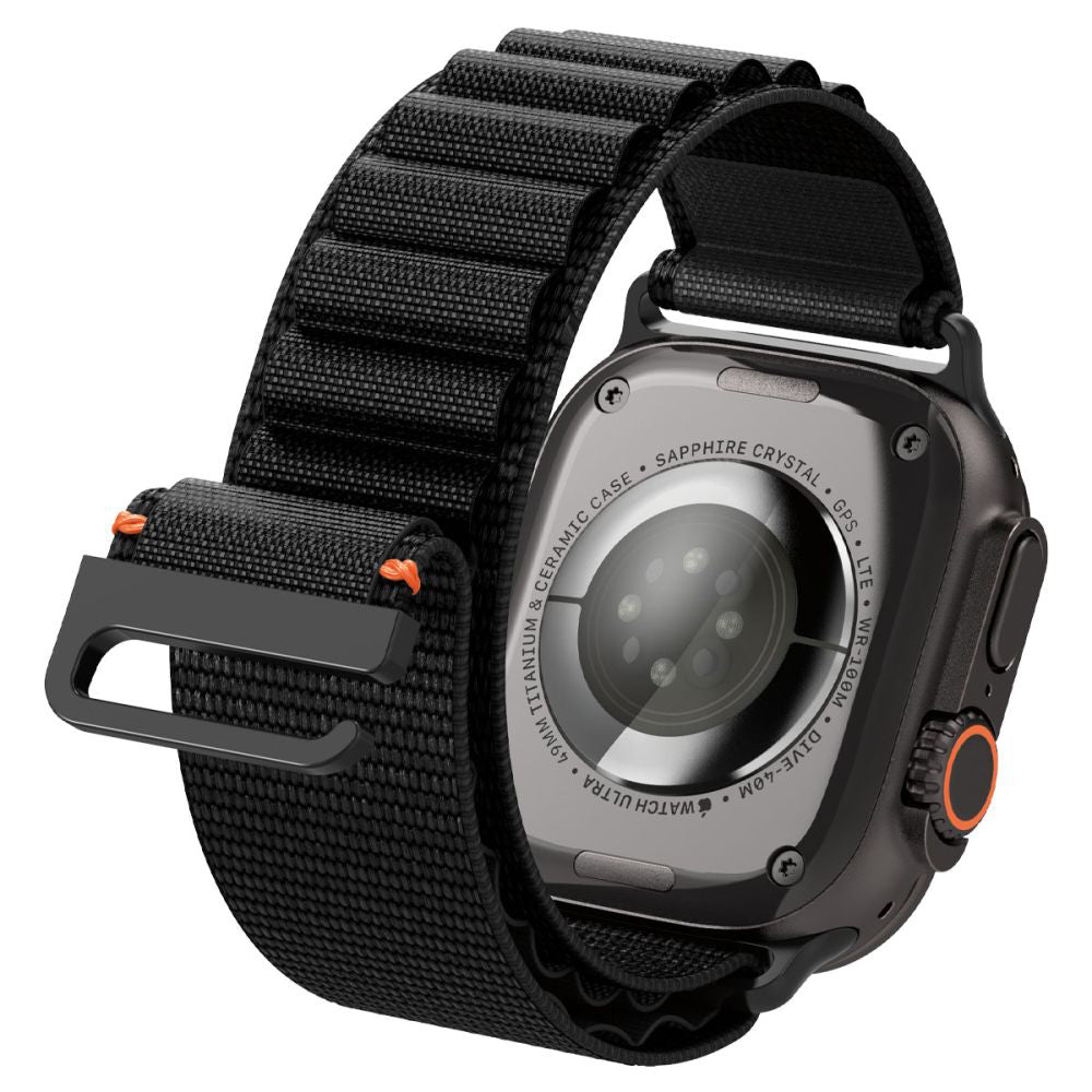 Spigen WBF1 reim for Apple Watch 49mm / 46mm / 45mm / 44mm Series, Svart AMP10144