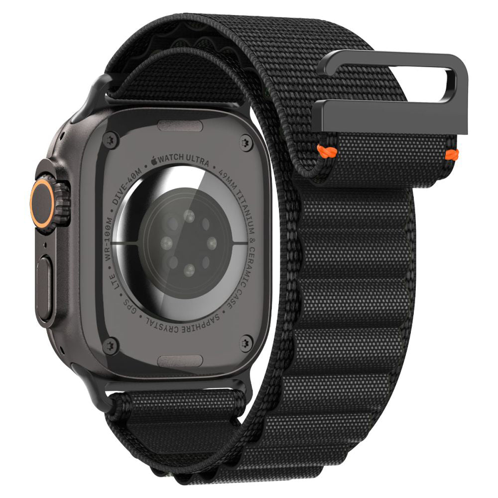 Spigen WBF1 reim for Apple Watch 49mm / 46mm / 45mm / 44mm Series, Svart AMP10144