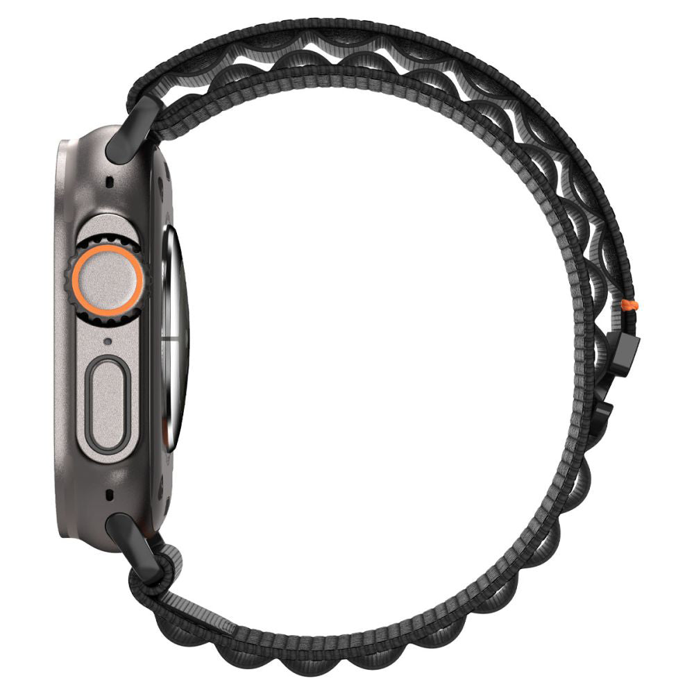 Spigen WBF1 reim for Apple Watch 49mm / 46mm / 45mm / 44mm Series, Svart AMP10144