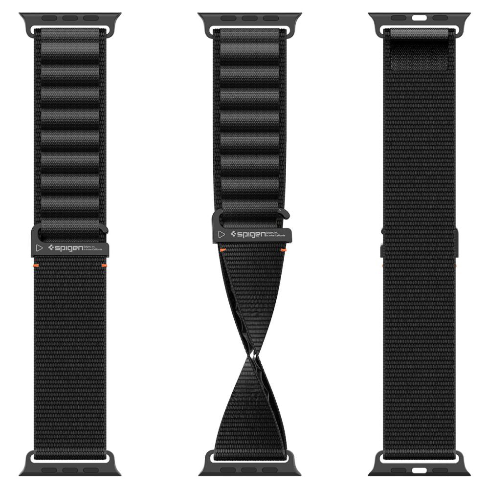 Spigen WBF1 reim for Apple Watch 49mm / 46mm / 45mm / 44mm Series, Svart AMP10144