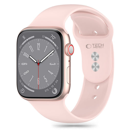 Tech-Protect silikonrem for Apple Watch 41mm / 40mm / 38mm-serien, rosa
