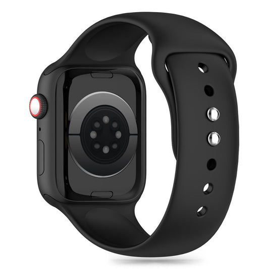 Tech-Protect silikonrem for Apple Watch 49mm / 45mm / 44mm / 42mm-serien, svart