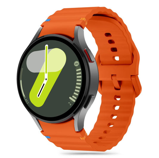 Tech-Protect silikon sportsarmbånd for Samsung Galaxy Watch7 / Watch FE / Watch6 / Watch5 / Watch4-serien, oransje