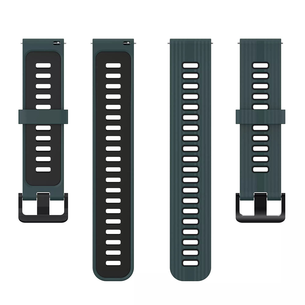 Techsuit W002 reim for Huawei Watch / Xiaomi Watch Series, 22mm, Grønn