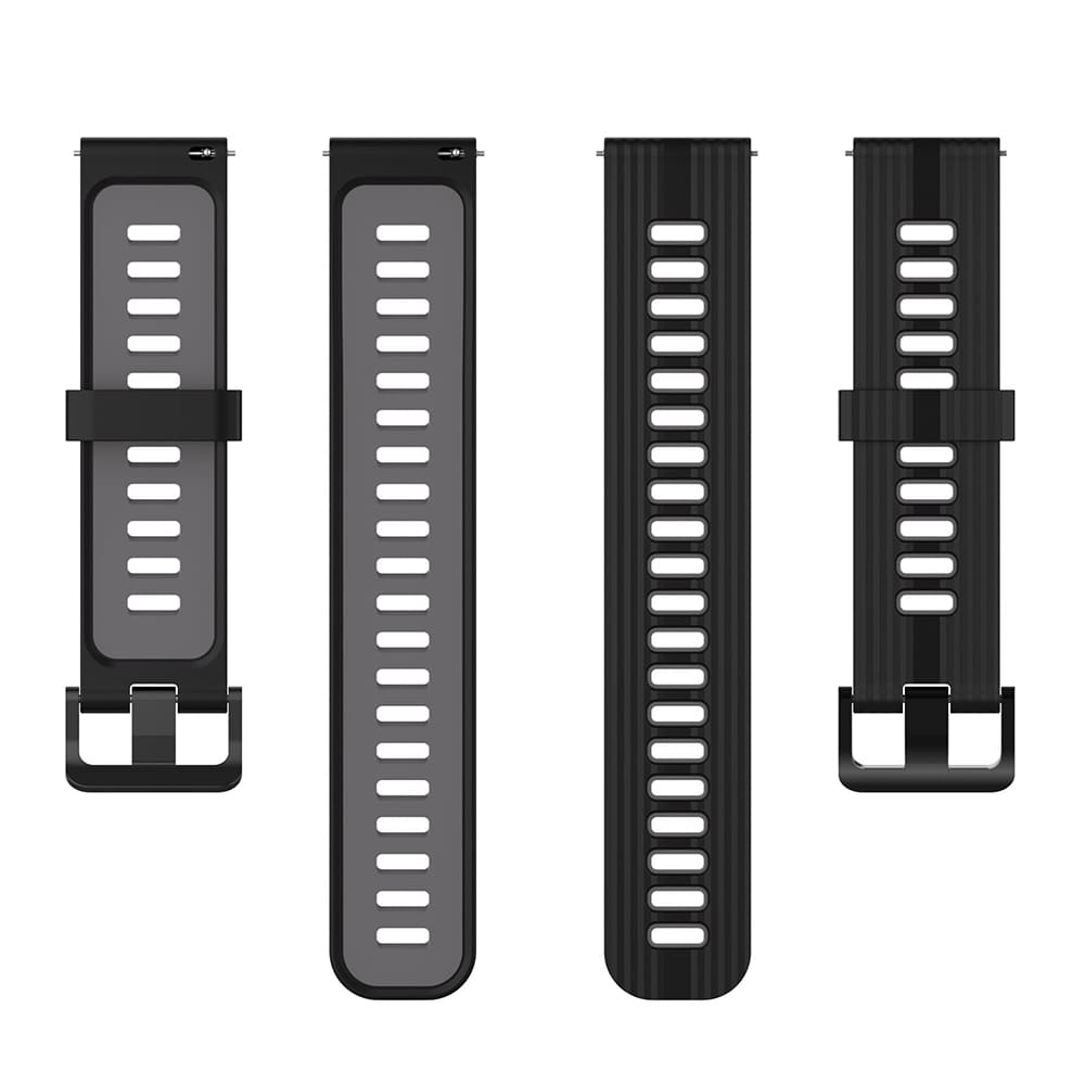 Techsuit W002 reim for Samsung Galaxy Watch / Huawei Watch Series, 20mm, Svart