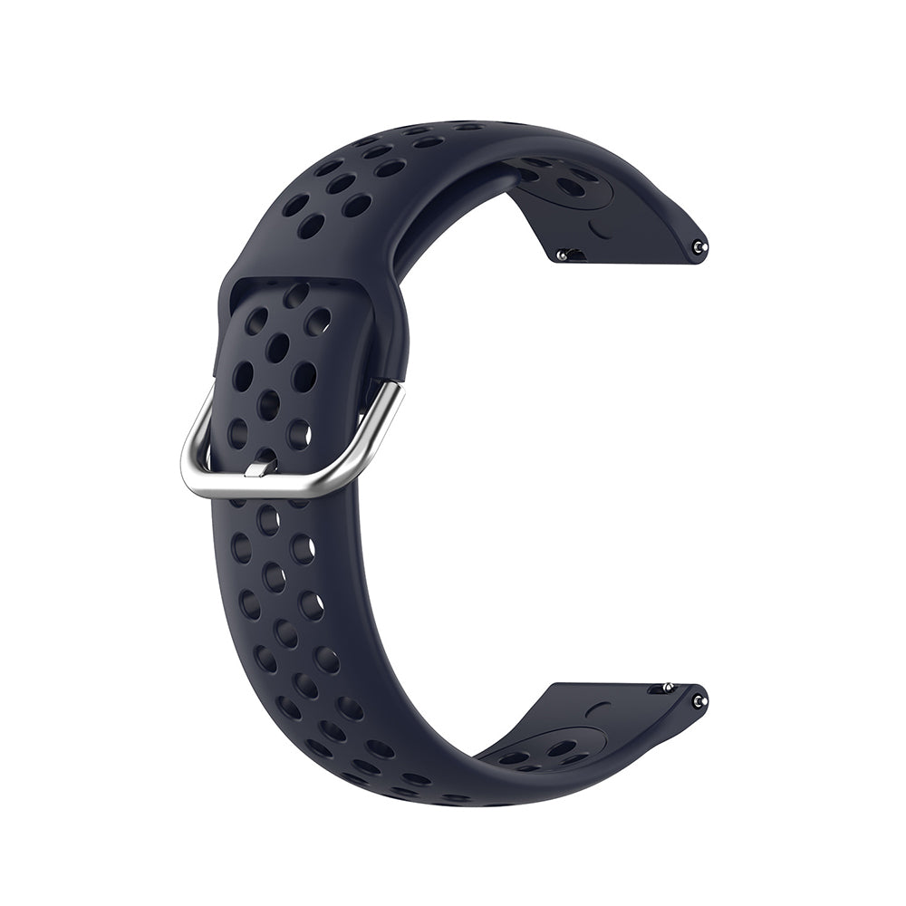 Techsuit W004 reim for Samsung Galaxy Watch / Huawei Watch Series, 20mm, Mørkeblå
