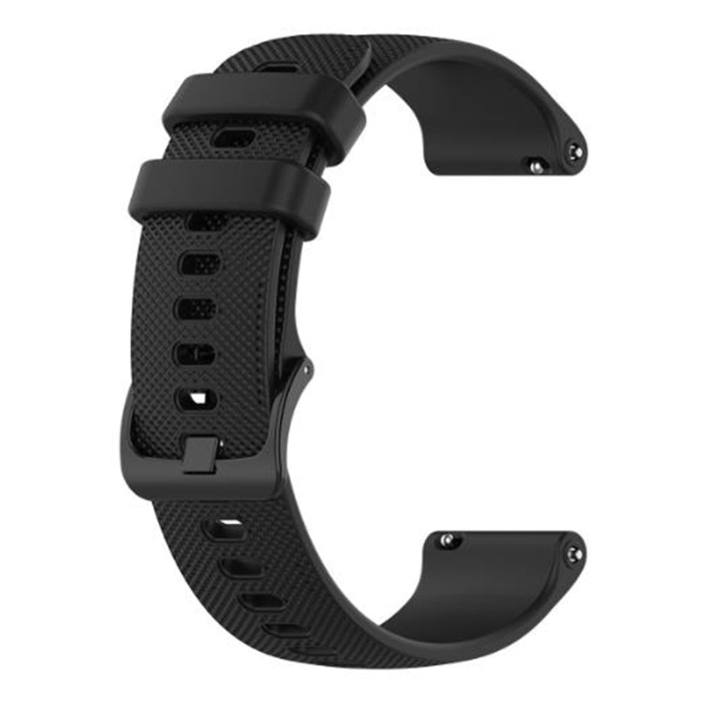 Techsuit W006 reim for Huawei Watch / Garmin Watch Series, 18mm, Svart