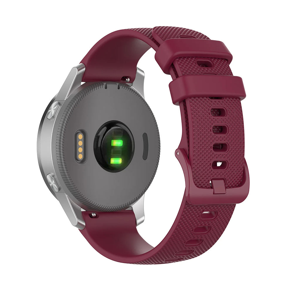 Techsuit W006 reim for Huawei Watch / Xiaomi Watch Series, 22mm, Kirsebærrød