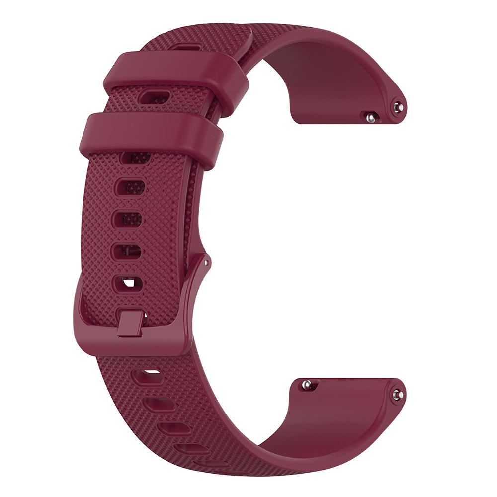 Techsuit W006 reim for Huawei Watch / Xiaomi Watch Series, 22mm, Kirsebærrød