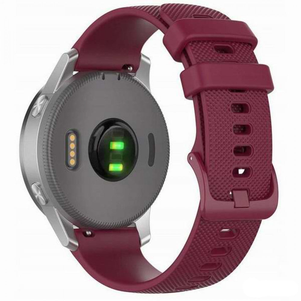 Techsuit W006 reim for Samsung Galaxy Watch / Huawei Watch Series, 20mm, Burgunder