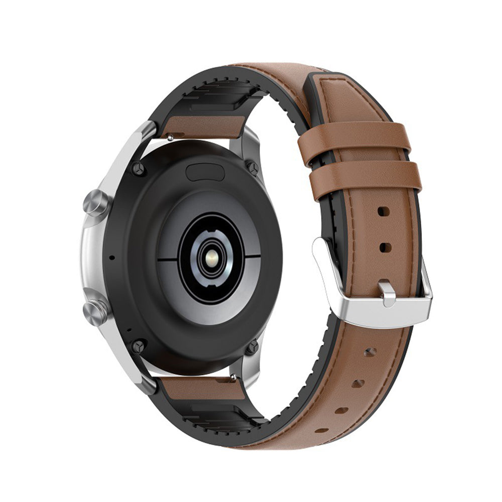 Techsuit W007 reim for Samsung Galaxy Watch / Huawei Watch Series, 20mm, Brun