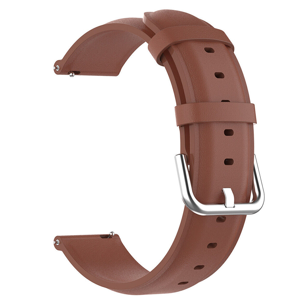 Techsuit W007PU reim for Samsung Galaxy Watch / Huawei Watch Series, Brun