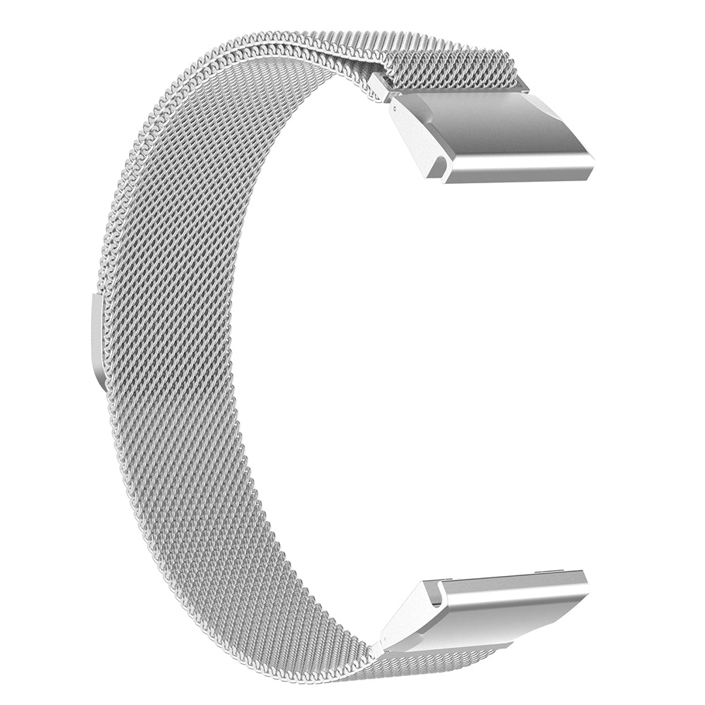 Techsuit W009 reim for Garmin Watch Fenix / Forerunner Series, 22mm, Sølv