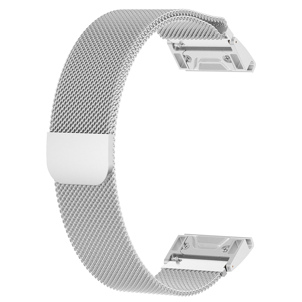 Techsuit W009 reim for Garmin Watch Fenix Series, 26mm, Sølv