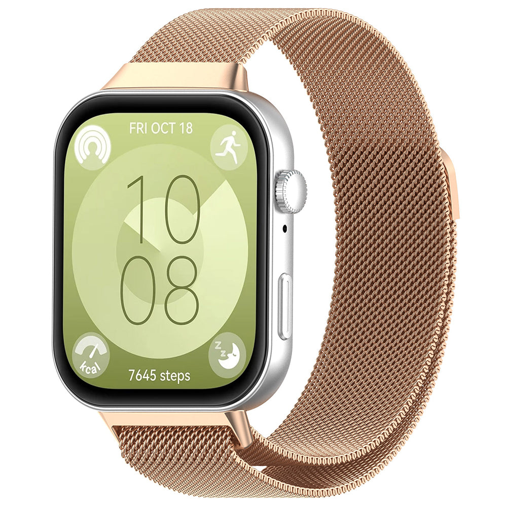 Techsuit W009 reim for Huawei Watch Fit 4 Pro / Fit 4 / Fit 3, Rosa Gull