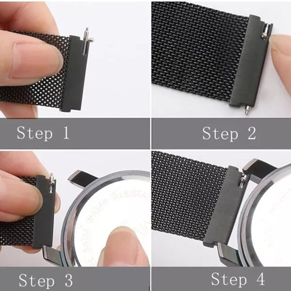 Techsuit W009 reim for Samsung Galaxy Watch / Huawei Watch Series, 22mm, Svart